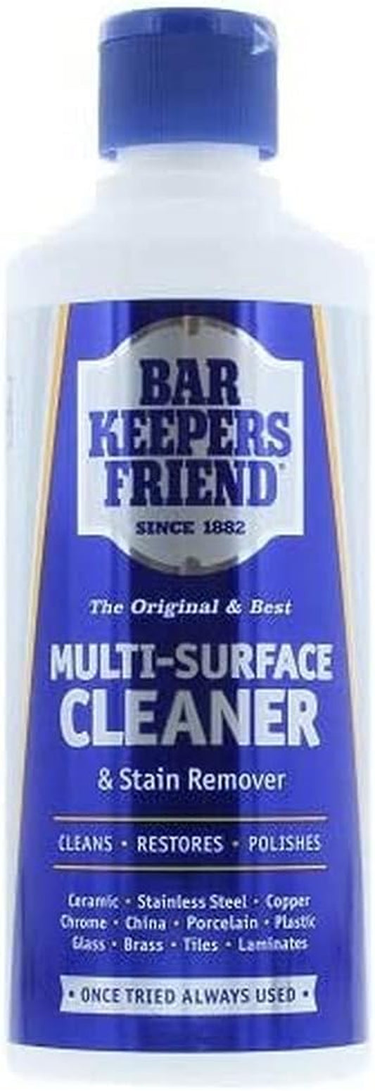 Bar Keepers Friend Original Stain Remover Powder 250G - Cleans, Restores and Polishes - Shifts Limescale and Soap Scum - Suitable for a Wide Range of Surfaces