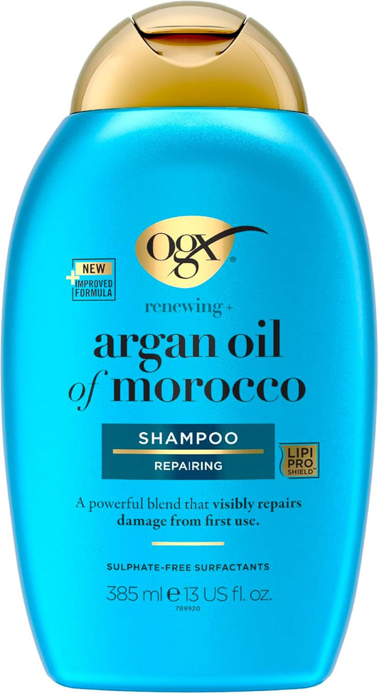 Argan Oil of Morocco Repairing Shampoo, Moisturises, Restores and Strengthens, for Dry and Damaged Hair, Sulfate Free Surfactants, 385Ml, Packaging May Vary