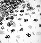 14G Black & Silver 40Th Birthday Confetti Foil Metallic Glitz Table Scatter Sprinkles Age Bday Party Decorations