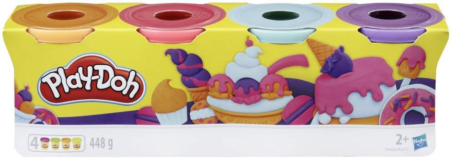 4-Pack, Sweet Themed Non-Toxic Modelling Compound Set with 4 Colours, Creative Toys for 2+ Year Old Kids, Boys and Girls, Arts and Crafts