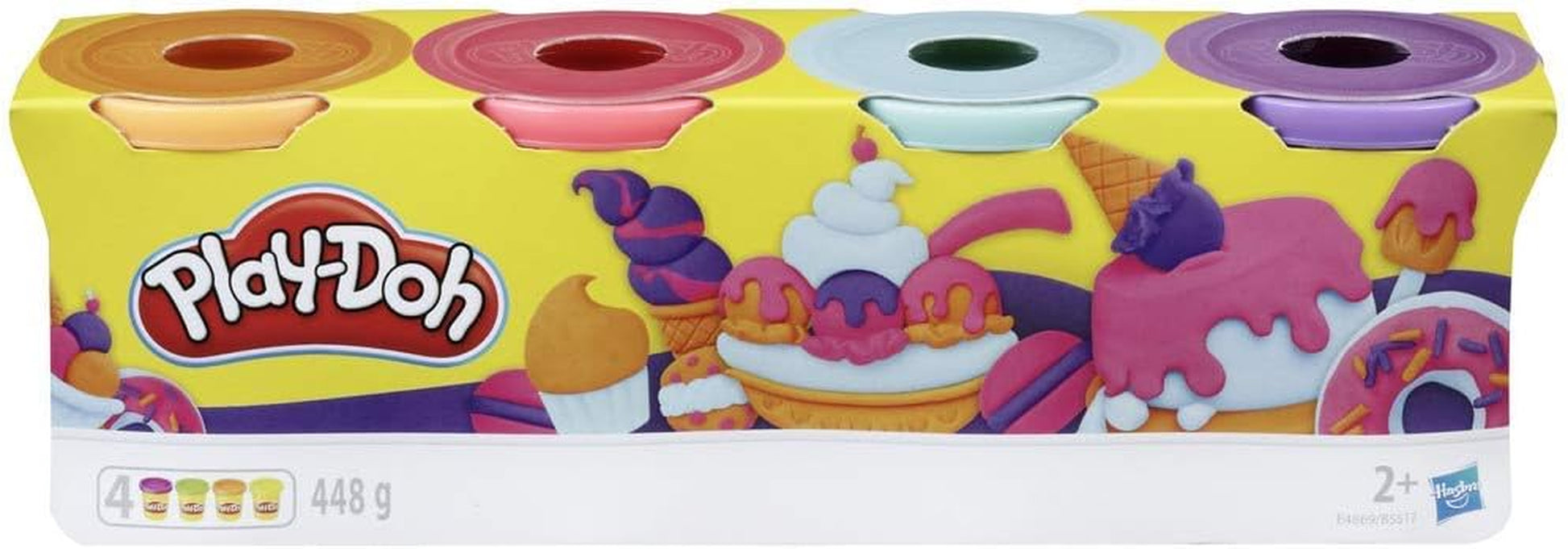 4-Pack, Sweet Themed Non-Toxic Modelling Compound Set with 4 Colours, Creative Toys for 2+ Year Old Kids, Boys and Girls, Arts and Crafts