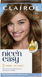 Nice'N Easy Crème, Natural Looking Oil Infused Permanent Hair Dye, 6G Light Golden Brown, 1 Count (Pack of 1)