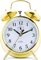 CK0030 Large-Bell Alarm Clock - Brass, 16.5 X 12 X 5.5 Cm
