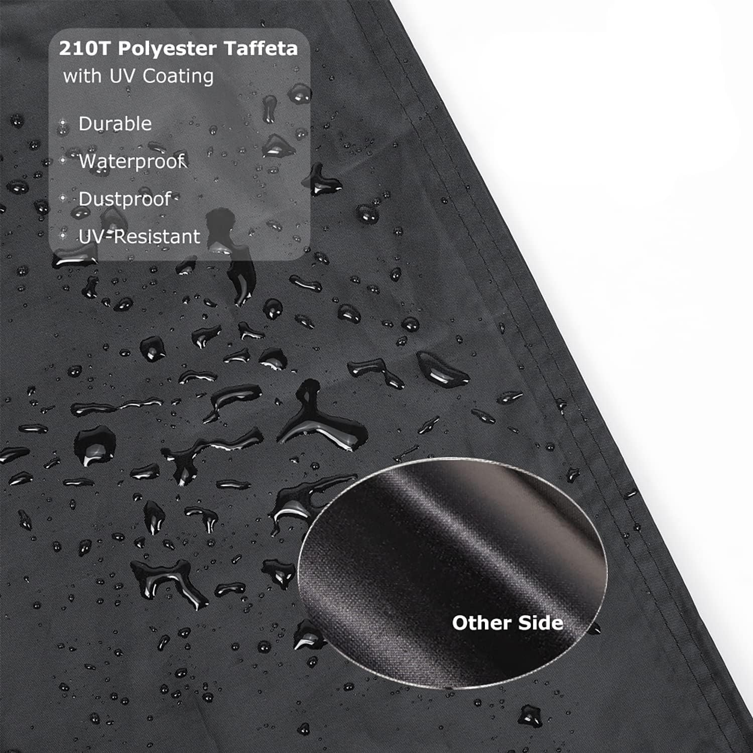 Bike Cover, Waterproof Bicycle Cover Indoor Outdoor Storage - 210T Nylon with Pu Coating, Safty Straps, Lock-Holes, Fits for Most Bikes up to 29"