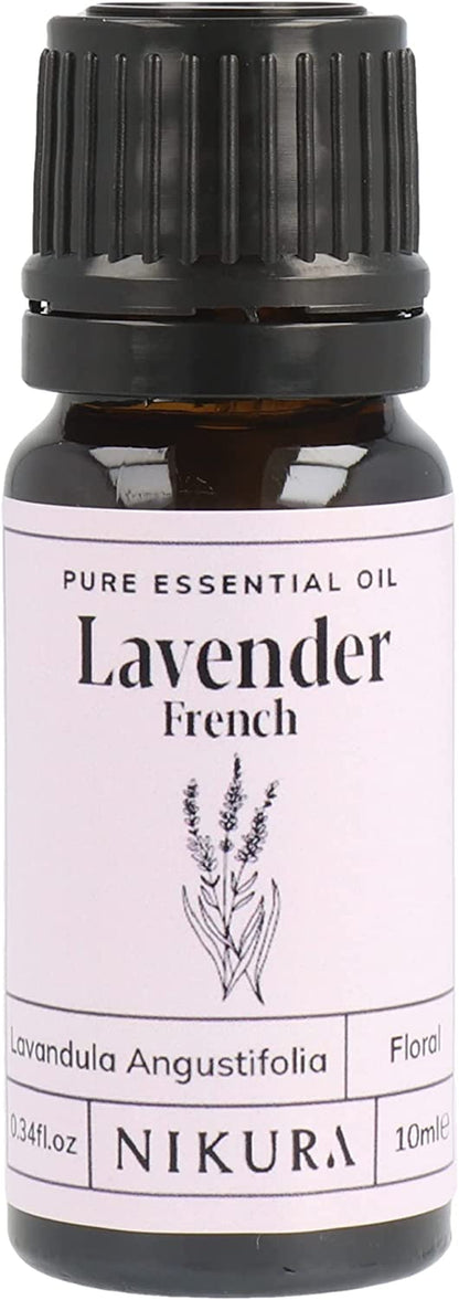 French Lavender Essential Oil - 10Ml | 100% Pure Natural Oils | Lavender Oil for Sleep, Aromatherapy, Diffusers for Home | Vegan & UK Made