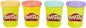 4-Pack, Sweet Themed Non-Toxic Modelling Compound Set with 4 Colours, Creative Toys for 2+ Year Old Kids, Boys and Girls, Arts and Crafts