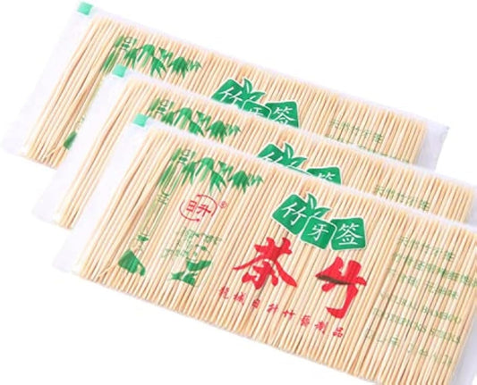 600Pcs Portable Toothpicks, Bamboo Toothpick,Cocktail Stick Appetizer Sticks Fruit Picks for Cocktail Sandwiches Appetizers,Fruit Cuttings