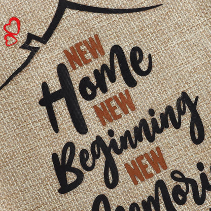New Home Wine Gift Bag Cotton Linen Drawstring Bottle Bag for Wine with Tag and Rope New Home Gift Bags Wine Bottle Cover Bags New Home Gifts for Men Women