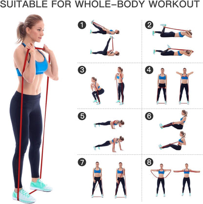 Resistance Band Pull up Assist Band - Resistance Workout Exercise Band, Stretch Training Red Fitness Band for Unisex, Ideal for Home, Pilates, Yoga, Powerlifting, Crossfit, Muscle Toning