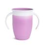 Miracle 360 Sippy Cup| Trainer Toddler Cup| BPA Free Baby Cup with Handles| Non Spill Cup| Dishwasher Safe Baby Cup| Leakproof Childrens Cup| Baby Weaning Cup from 6Months | 7Oz/207Ml| Purple