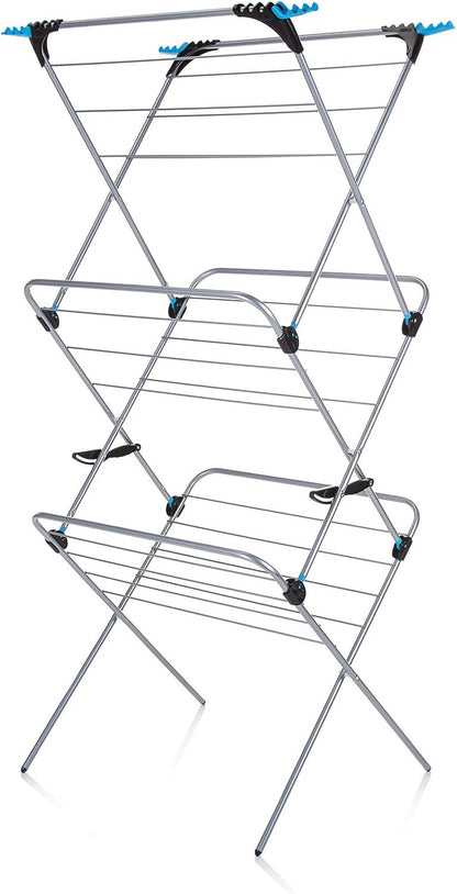 3 Tier plus Clothes Airer, Silver