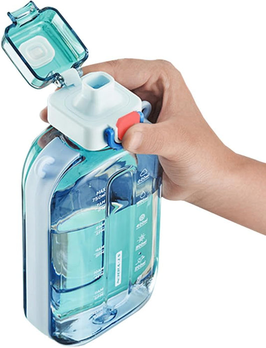 Sports Water Bottle 750Ml, Leakproof Drinks Bottle, Gym Water Bottle, Waterbottle with Healthy Material for Travel Picnic Camping Hiking (Blue)