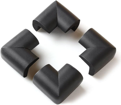 8 X  Extra Thick Baby Safety Corner Protection - Black Desk Table Cover Cushion Protector - Safe for Child