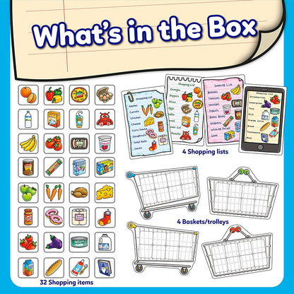 Shopping List Memory Game - Matching and Memory Games for 3 Year Olds and up - Kids Educational Toys and Learning Games - Children and Toddler Board Games Ages 3 to 7-2 to 4 Players