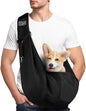Puppy Carrier Sling,Reversible Hands-Free Dog Carry Sling for Small & Medium Dog Cat,Soft Comfortable Dog Sling,Adjustable Dog Carrier Bag Shoulder Tote Bag for Outdoor Walking Travel Shopping