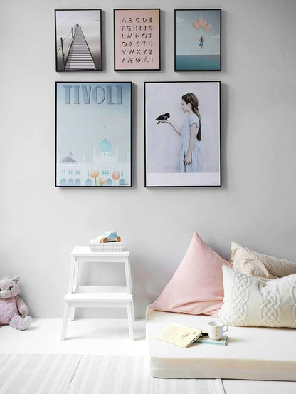Picture Frame A4, Versatile A4 Black Picture Frame 21 X 29.7Cm, Display, Landscape or Portrait Orientation, Wall-Mount & Desk Stand