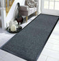 Extra Large Big Dark Light Grey Hardwearing Heavy Duty Black PVC Edge Pile Top Rubber Barrier Entrance Door Kitchen Utility Dust Floor Mats Rugs 90Cm X 150Cm
