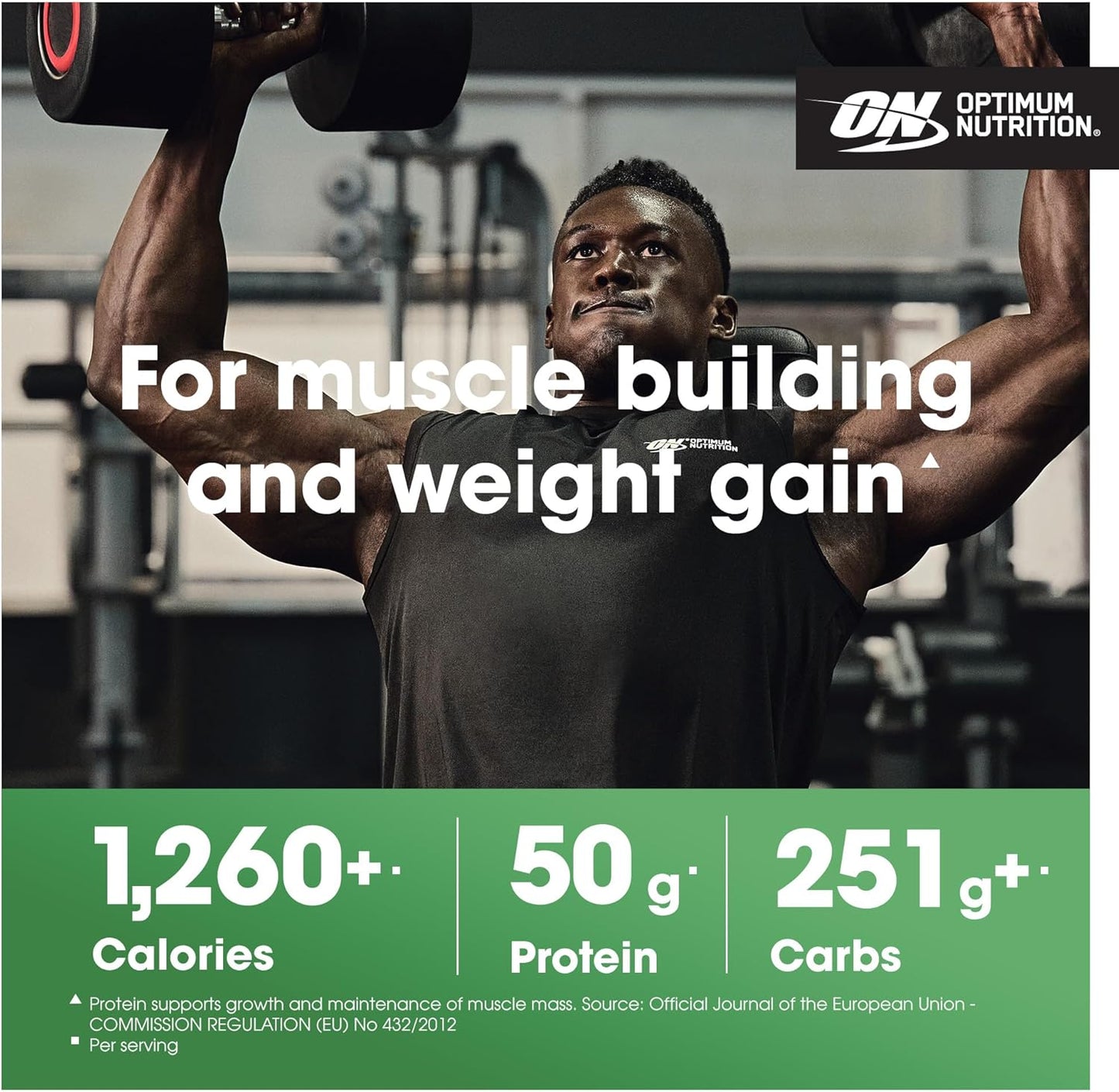 Serious Mass Protein Powder High Calorie Mass Gainer with Vitamins, Creatine and Glutamine, Chocolate, 8 Servings, 2.73 Kg, Packaging May Vary