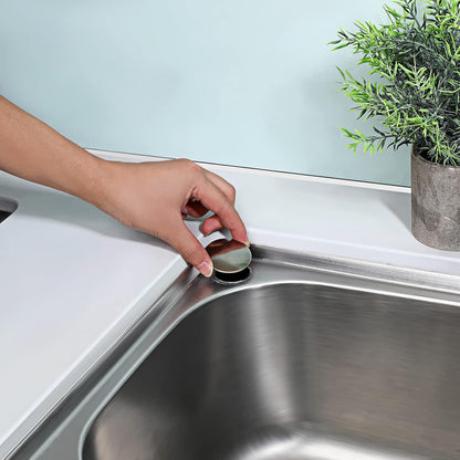 Sink Hole Cover Sink Tap Hole Plate Stopper Cover Blanking Metal Plug, 2Pack (Installing Hole for 31-40Mm)