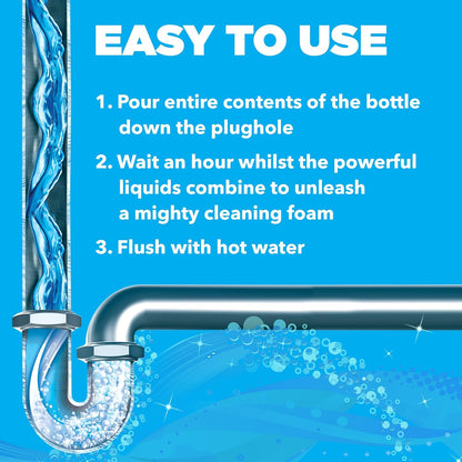 Drain Foamer, Drain Cleaning Foam to Unblock & Eliminate Odour, 500 Ml (Pack of 1)