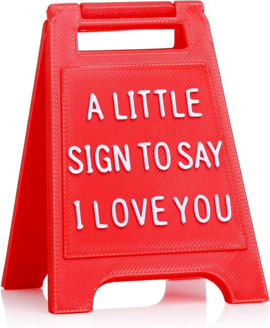 Valentines Day Gifts - Romantic I Love You Sign - Fun Boyfriend Valentine'S Day Gift - Cute Birthday, Christmas, Wedding Gift for Girlfriend, Wife, Fiancee - Mini Sign Decoration