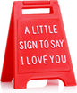 Valentines Day Gifts - Romantic I Love You Sign - Fun Boyfriend Valentine'S Day Gift - Cute Birthday, Christmas, Wedding Gift for Girlfriend, Wife, Fiancee - Mini Sign Decoration
