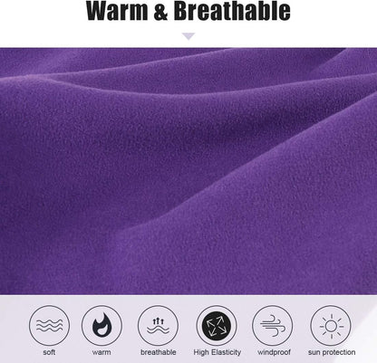 Neck Warmer Snood for Men & Women,Winter Neck Gaiter Fleece Bandana Face Covering Mask Windproof Neck Scarf Neckwear for Outdoor Sports Motorcycle Skiing Running Cycling