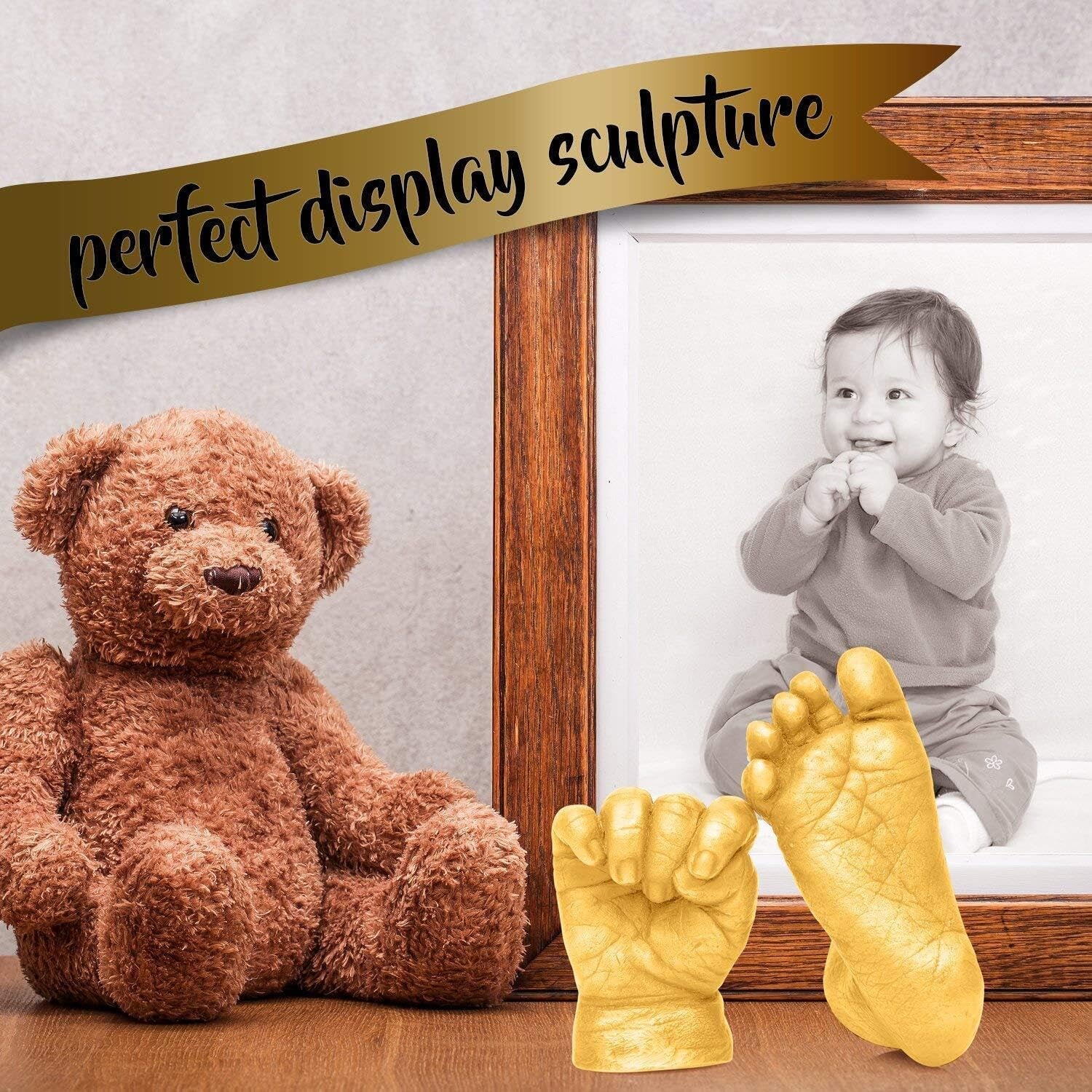 - Baby Handprint & Footprint Casting Kit, 3D Moulding Gift Set, Memories, Keepsakes, for Kids or Newborn, Baby Shower Presents