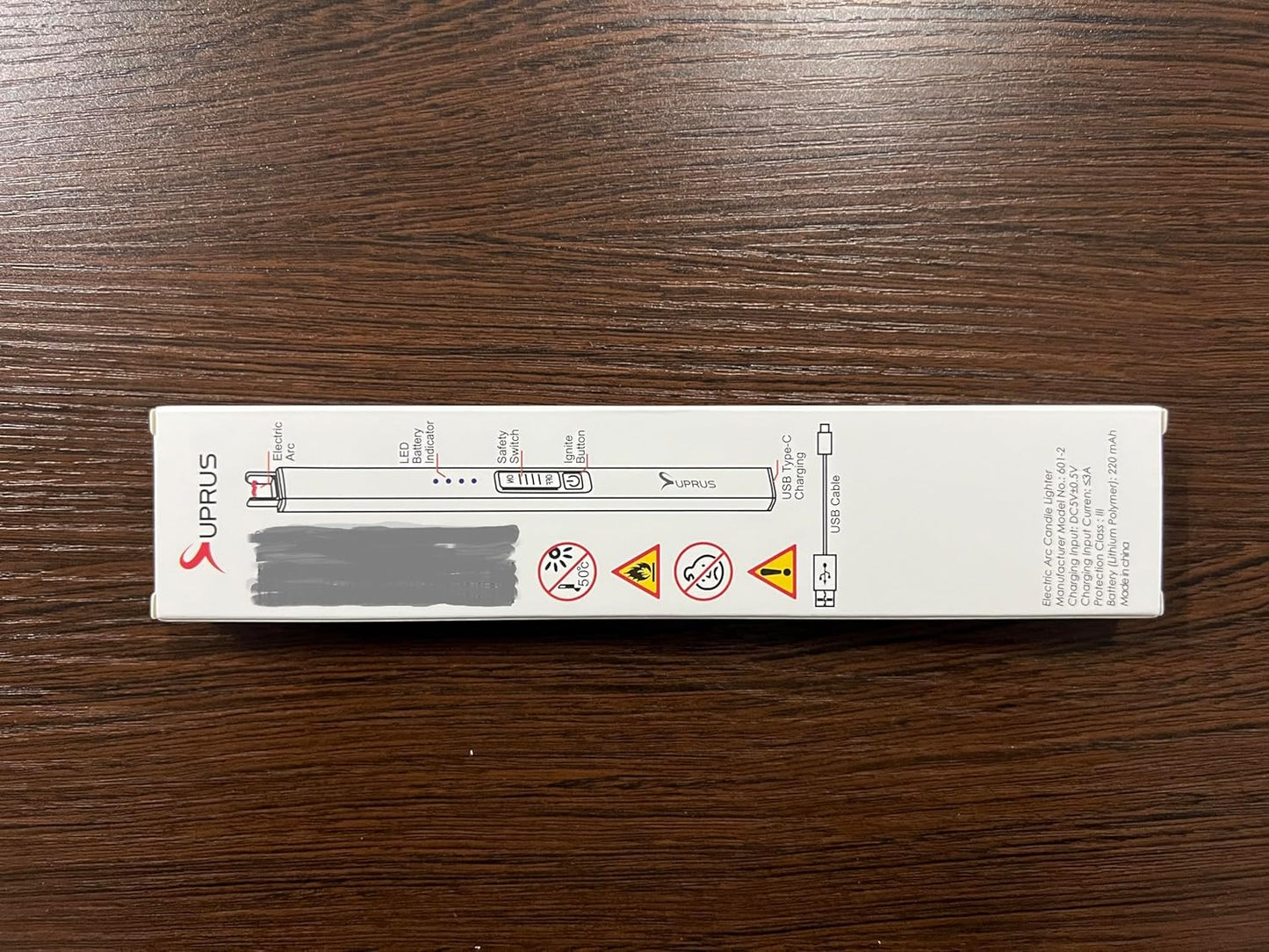 Electric Lighter Arc Windproof Flameless USB Lighter Rechargeable Lighter with Safety Lock for Candle BBQ Camping (Black)