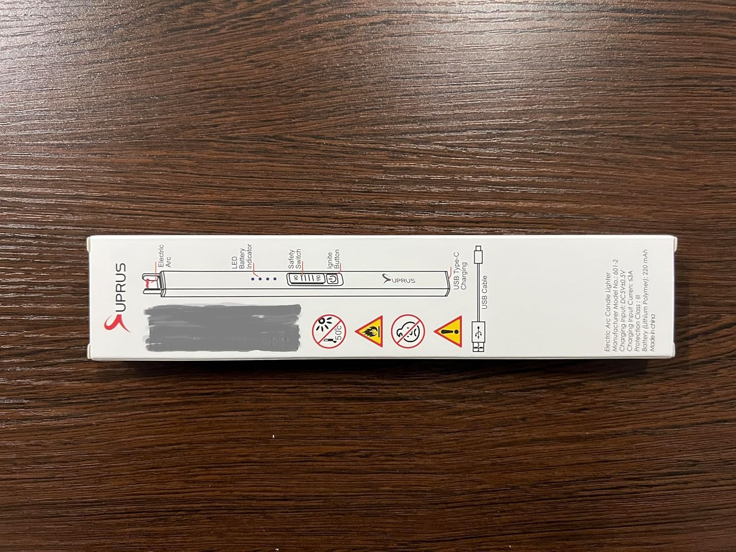 Electric Lighter Arc Windproof Flameless USB Lighter Rechargeable Lighter with Safety Lock for Candle BBQ Camping (Black)