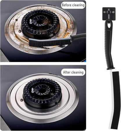 Crevice Cleaning Brush,2 Pcs Bathroom Crevice Gaps Cleaning Brush Groove Crevice Cleaning Tool for Narrow Corners in Home Kitchen Bathroom and Window Hard Bristle Crevice Cleaning Brush UK (2)