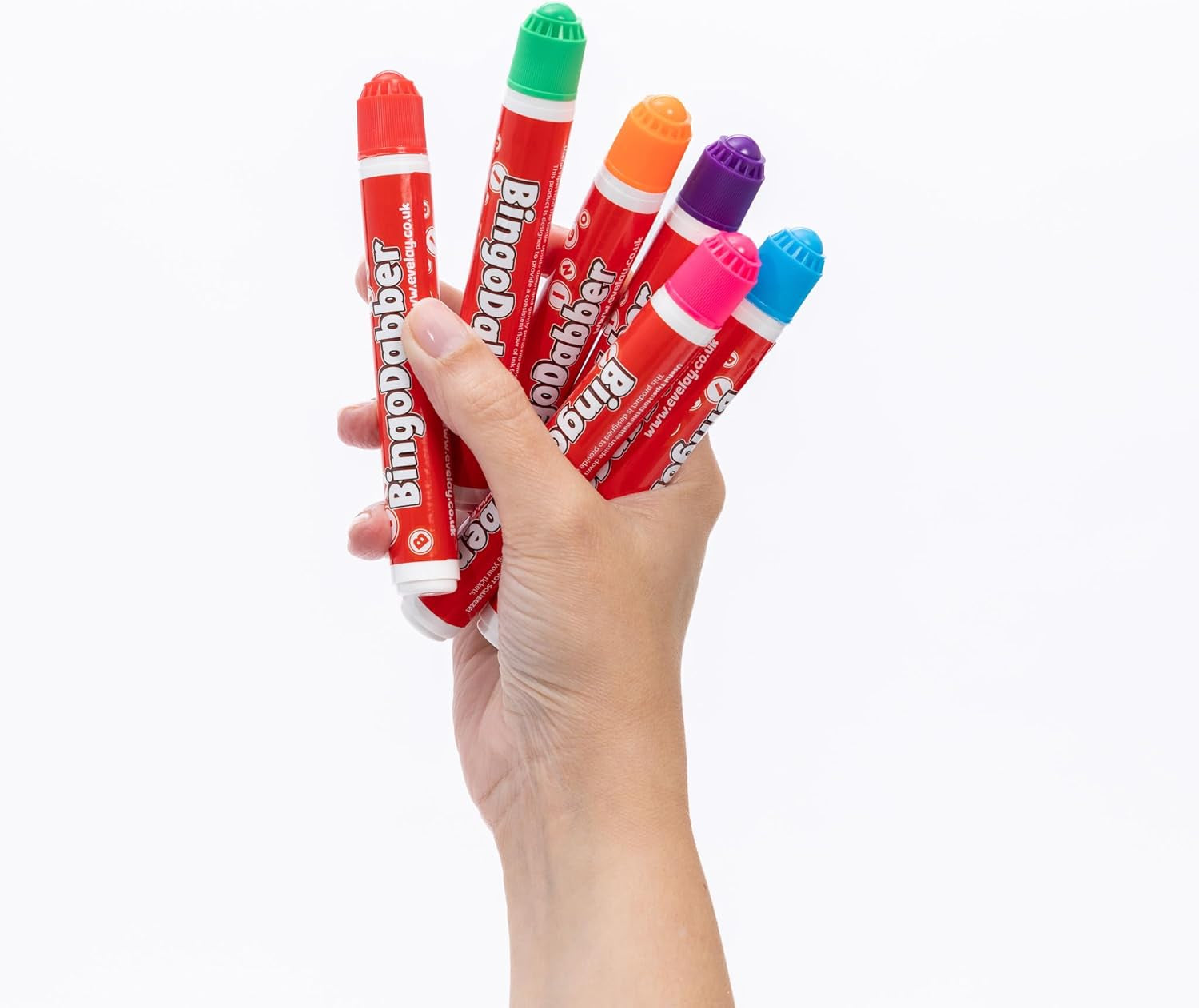 Bingo Dabbers Markers Mixed Colours Pens for Bingo Tickets Games - Pack of 6