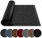 Washable Door Mats Indoor & Outdoor - Non-Slippery Heavy Duty - Stylish & Large Rubber - Perfect Dust Grabbing Doormats (Anthracite, 40Cm X 60Cm)