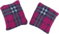 Lavender Scented Microwave Hand Warmers - One Pair (Cerise Check)