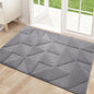 Door Mats Indoor, 50 X 80 Cm, Machine Washable inside Door Mat, Dirt Trapper Soft Doormats, Super Absorbent Entrance Rug, Non-Slip Floor Mat for Front Back Door, Pets and Dogs (Grey)