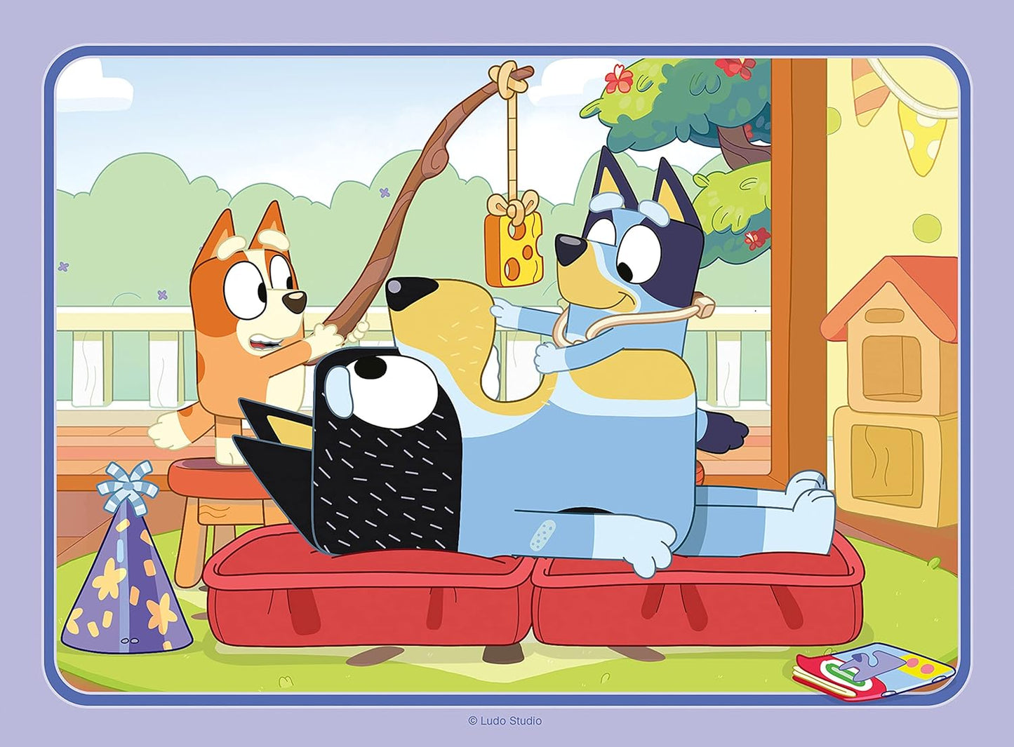 Bluey Toys - 4 in Box Jigsaw Puzzles for Children Age 3 Years up - 12, 16, 20, 24 Pieces for Kids