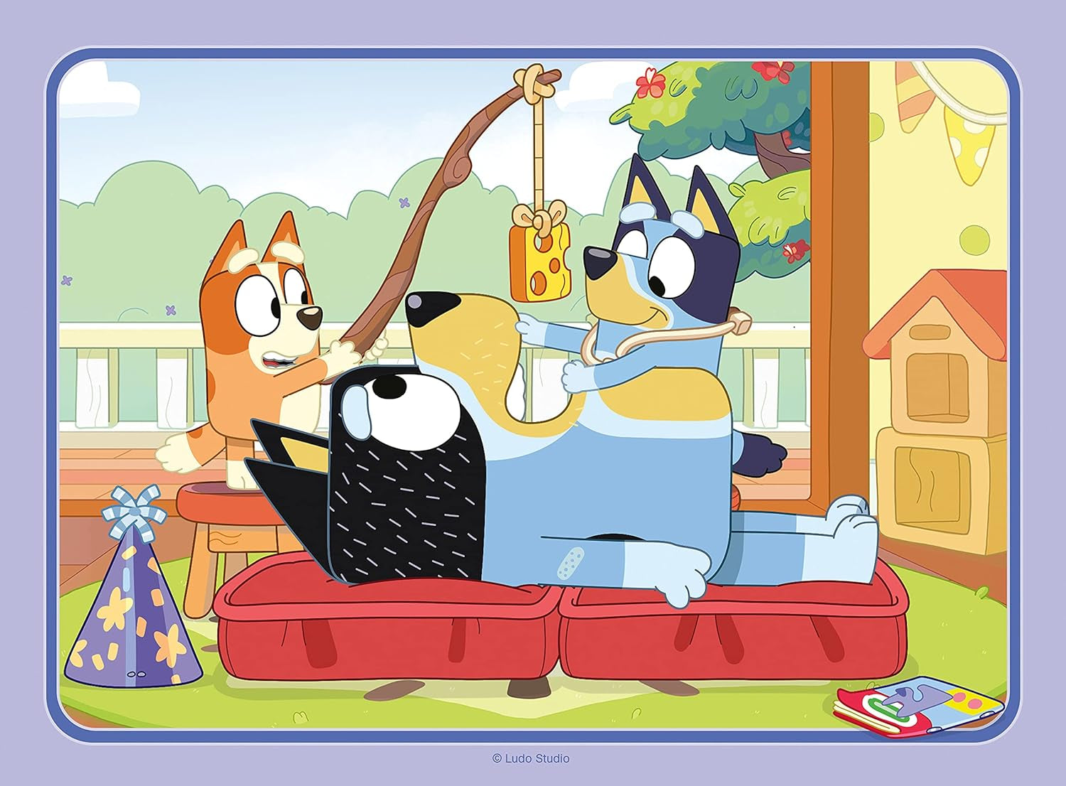 Bluey Toys - 4 in Box Jigsaw Puzzles for Children Age 3 Years up - 12, 16, 20, 24 Pieces for Kids