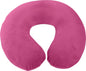 Memory Foam Moulded Pressure Relief Neck Cushion. Comfort & Posture, Ideal for Travel. Supports the Head, Neck and Chin When Sleeping. Use for Plane, Train or Car Journeys. Travel Pillow Pink