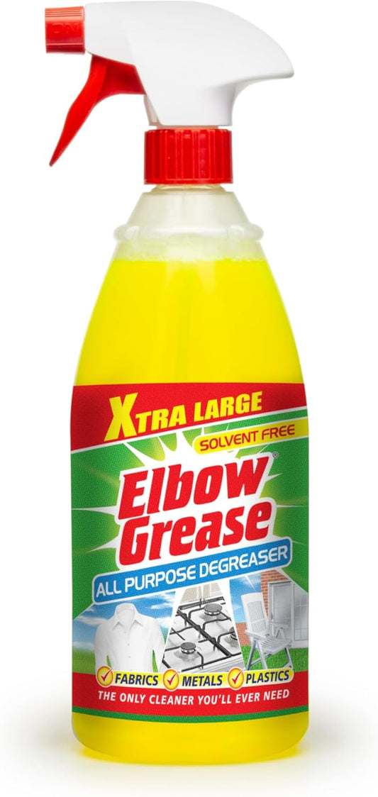 All Purpose Degreaser Spray – Extra Large (1 Litre) | Removes Grease & Oil from Kitchen & Bathroom Surfaces, Outdoor, Vehicles & Fabrics