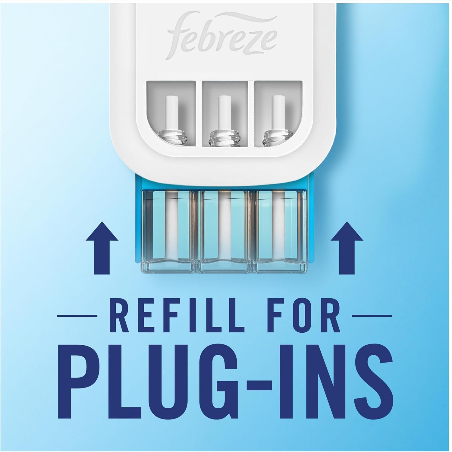 Febreze 3Volution Air Freshener Plug in Refill 80ML Cotton, 3 Alternating Scents to Fight Odours (Pack of 4), Febreze Plug in Refill, Air Freshener