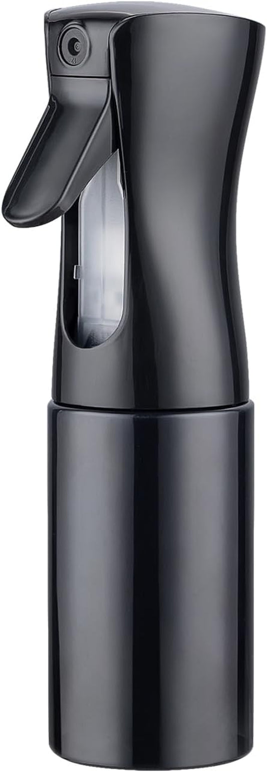 200Ml Small Water Spray Bottles, Continuous Mist Empty Hair Spray Bottles for Cleaning, Curly Hair, Plants GE2001B-200B, Black