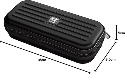 Darts Takoma Darts Wallet, Regular Size, Black | Darts Case Holds 3 Darts | Protective EVA Dart Holder with Double Zip Lock Inner Pouches | Professional Darts Accessories