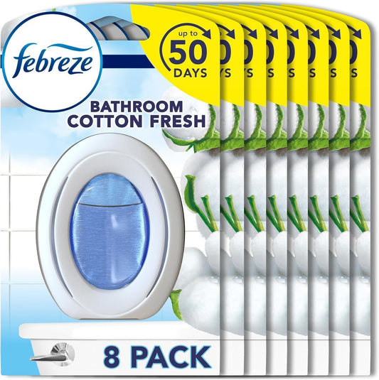 Bathroom Air Freshener, Odour Fighter, Cotton Fresh, 8 Count,  Air Fresheners, Bathroom Freshener