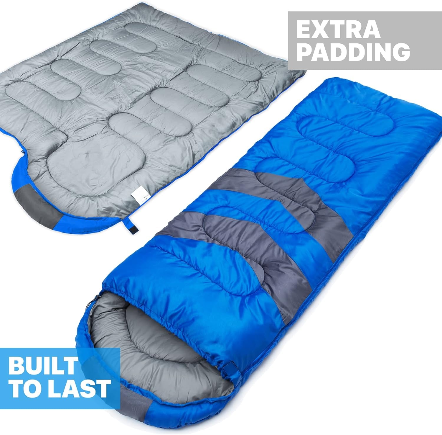 Sleeping Bags for Adults & Kids Sleeping Bag 3-4 Season - Ultralight Backpacking Sleeping Bag Cold Weather & Warm, Lightweight Compact, Single Adult Girls Boys Winter Sleep Camping Accessories