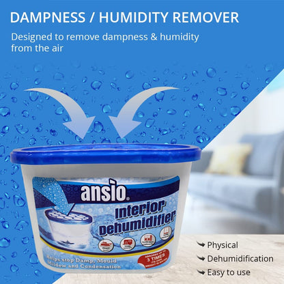 Dehumidifier 500Ml Pack of 10 Condensation Remover Moisture Absorber Dehumidifiers for Damp, Mould, Moisture in Home, Kitchen, Wardrobe, Bedroom
