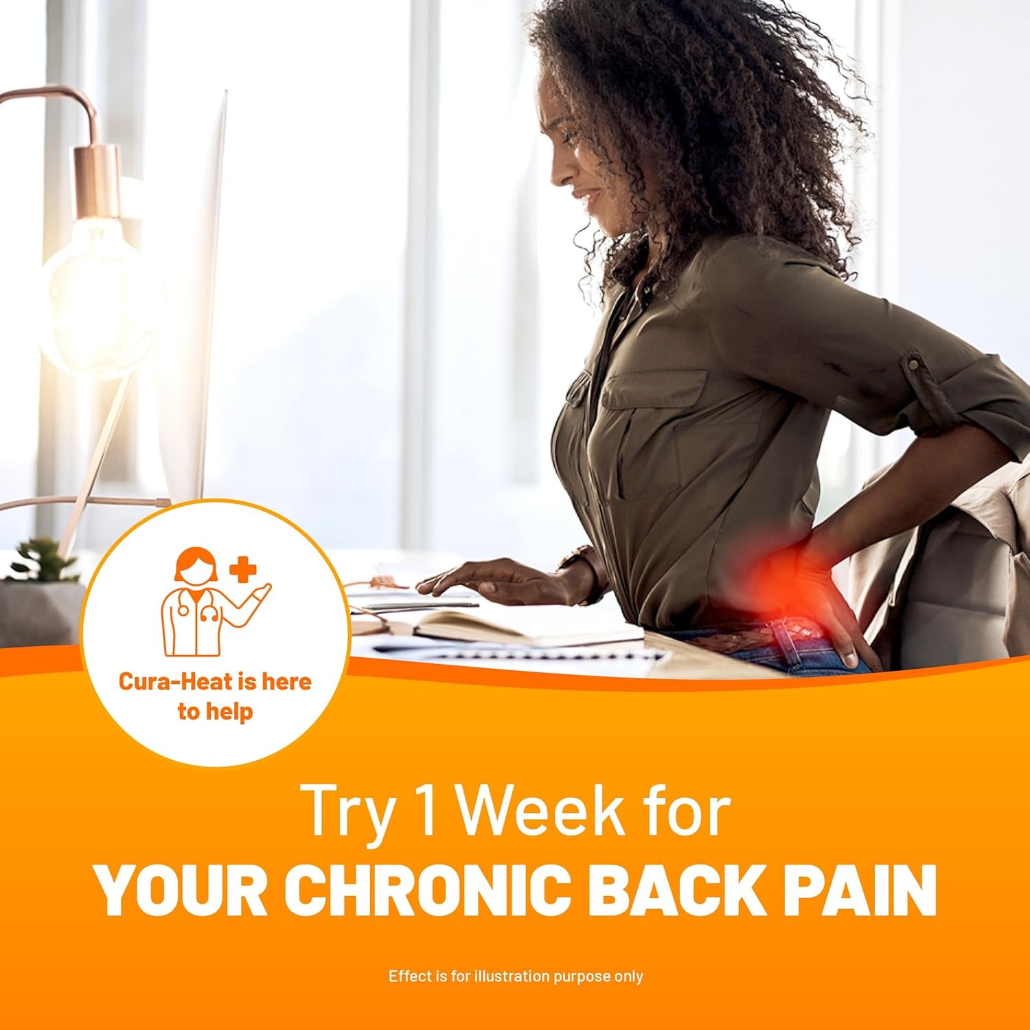 Back and Shoulder Pain Heat Patch | 7 Patches | Targeted Pain Relief | Pain Relief up to 24H | Penetrating Heat Action