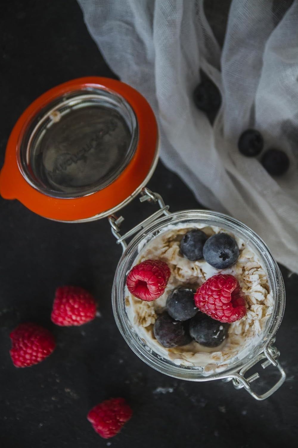 Home Made Kefir Making Kit in Gift Box, Glass/Cheese Cloth
